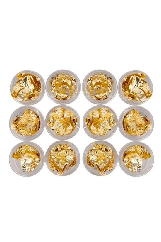 Misyul Tırnak Folyosu 12'li Glitter Gold Renk Mıs-2161