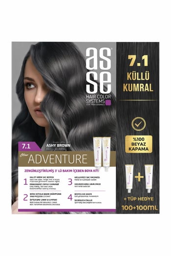 Asse Set Boya No: 7.1 50+50 Ml Küllü Kumral