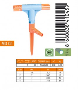 Medalyan Md-05 ( 2li & T ) ( Normal ) Sprink Fiskiye