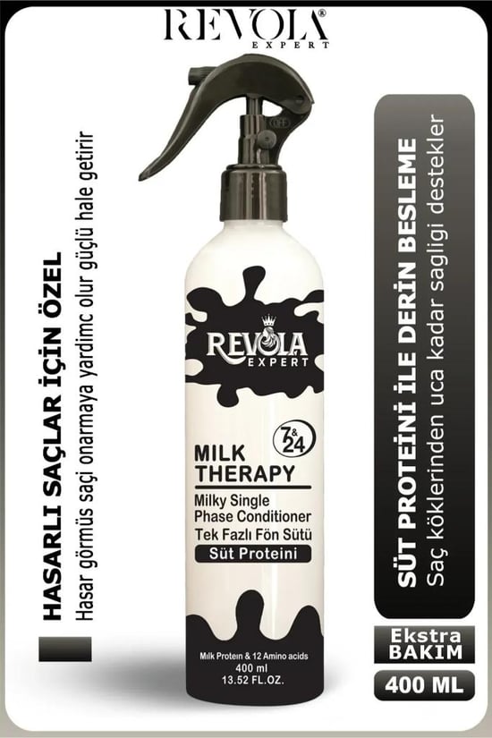 Revola Expert Luxeri Tek Fazlı Süt Proteini Fön Suyu 400 Ml Milk Therapy
