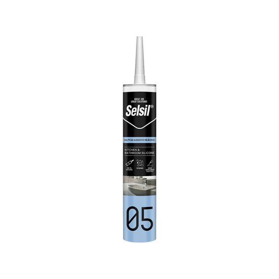 Selsil-2431 05 ( Şeffaf ) Mutfak ve Banyo Silikon 280ml