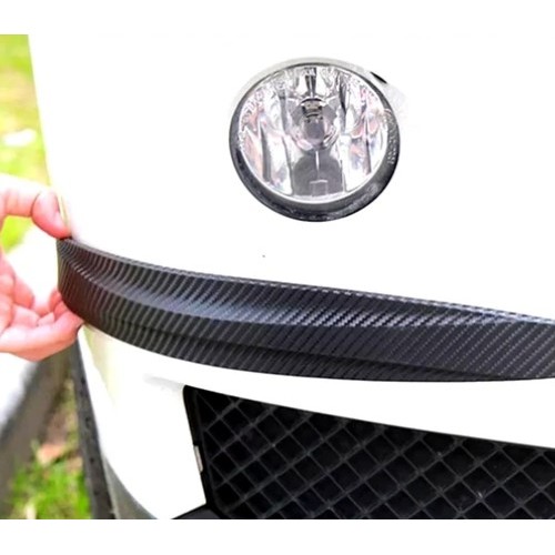 DİYARI FIRSAT Araba Tampon Koruyucu Karbon Desenli Siyah Beyaz