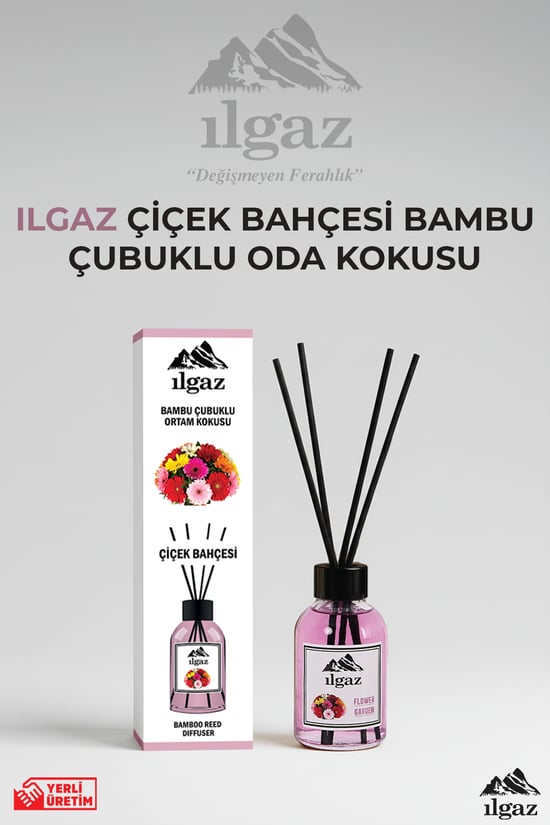 İlgaz Çiçek Bahçesi Bambu Çubuklu Oda Kokusu 110 Ml | Red Diffuser Flower Garden Ortam Kokusu