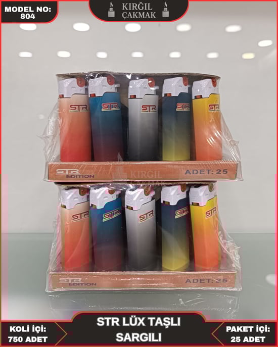 Str Lüks Taşlı Çakmak Dolumlu 804 Soft