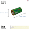 Poundmax Lityum Cr-2 (cr17355, Cr-2m, Dlcr2, Kcr2, 6206) Özel Pil, 3v | 1x 1-paket