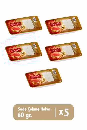 Kastamonu Meşhur Sepetçioğlu Sade Çekme Helva 60g X 5 Adet