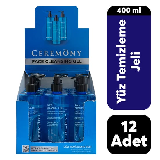 Ceremony Masa Üstü Stand Yüz Temizleme Jeli 400 ml 12'li