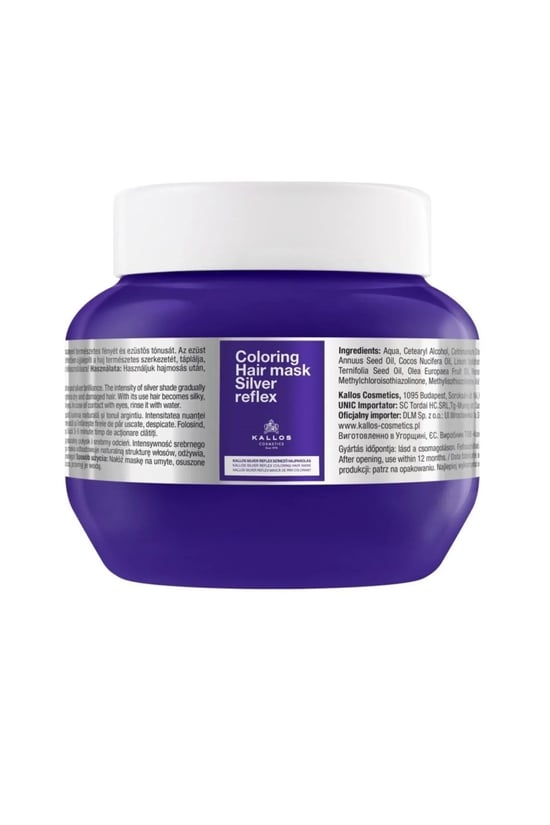 Kallos Cosmetics Coloring Silver Reflex Turunculaşma Önleyici Saç Bakım Maskesi 275 Ml