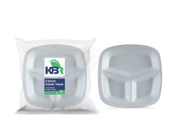 KBR 3 Gözlü Köpük Tabak 5 Li