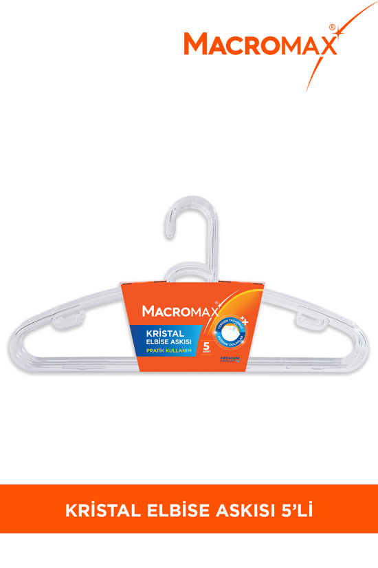 Macromax Kristal Elbise Askısı