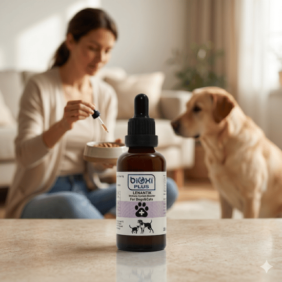 Bioxi® Plus Lenantik - Kedi ve Köpekler için Bağışıklık Destekleyici Takviye,50ml