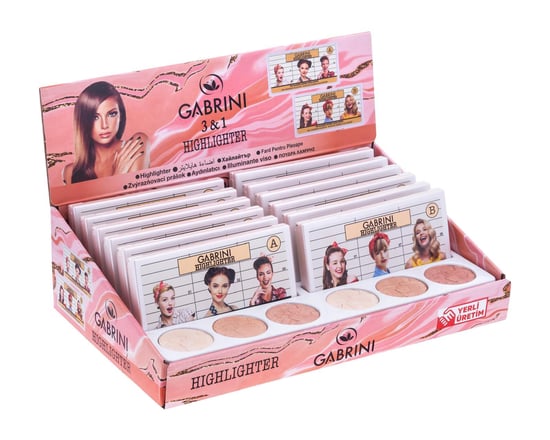 Gabrini 3'lü Aydınlatıcı Paleti A-B