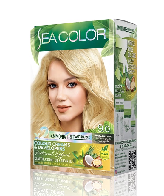 Sea Color Natural Effect Set Boya Amonyaksız 9.0 Buğday Sarısı