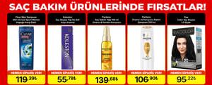 Saç Bakım Ürünlerinde Dev Fırsatlar! kampanya resmi