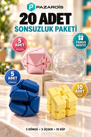 Sonsuzluk Serisi Stres Oyuncağı Kasa Önü Satış Artırıcı Fanus
