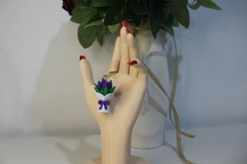 Lavanta Buketi Anahtarlık