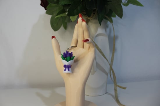 Lavanta Buketi Anahtarlık