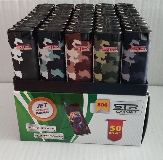 Str Dolumlu Jet Çakmak Sargılı Askeri