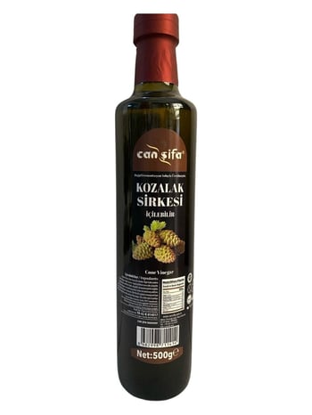 Canşifa İçilebilir Doğal Fermantasyon Kozalak Sirkesi 500 Ml