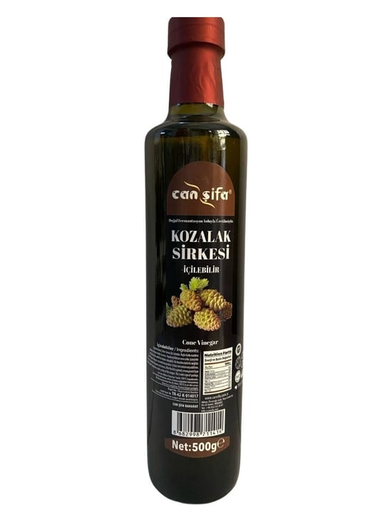 Canşifa İçilebilir Doğal Fermantasyon Kozalak Sirkesi 500 Ml