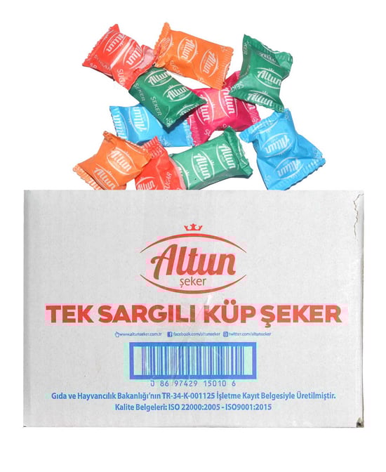 Altun Tek Sargılı Küp Şeker 5 Kg