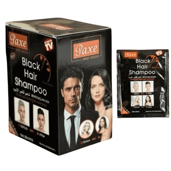 Paxe Black Hair Shampoo Beyaz Saç Kapatıcı Yeni Formüllü (10lu Paket)