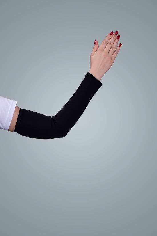 Hürrem Bone Siyah Tesettür Kolluk Viskon Kumaş Düz 1001_01