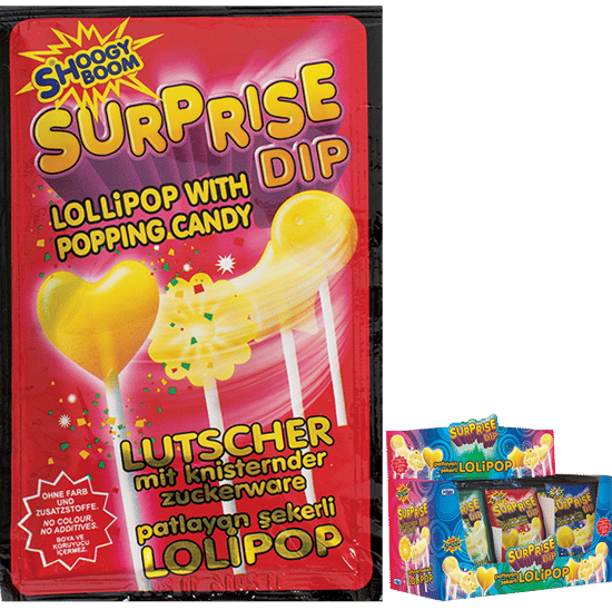 Patlayan Şekerli Sürpriz Dip Lolipop 36'Lı Paket