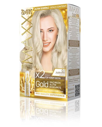 Maxx Deluxe Gold Beauty Set Boya 0.1 Platin Sarısı