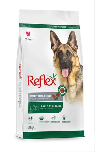 Reflex Kuzu Etli ve Sebzeli Yetişkin Köpek Maması 3 Kg