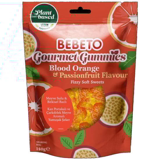 Bebeto Vegan Gourmet Gummies 140 Gr. Orange Jelly