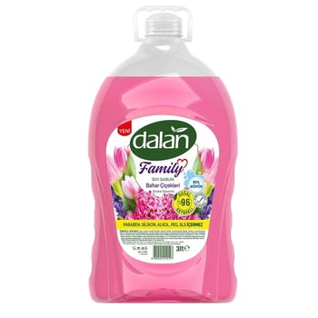 Dalan Family Bahar Çiçekleri Sıvı Sabun 3 Lt