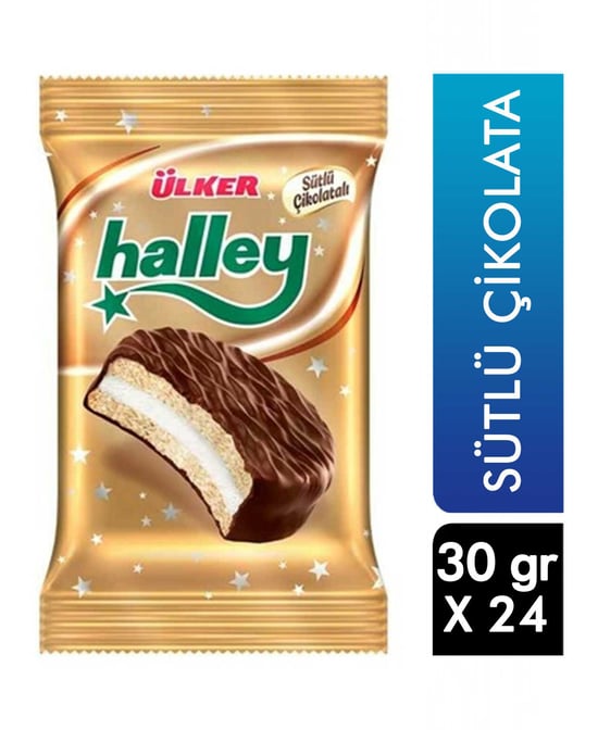 Ülker Halley Bisküvi 30 Gr X 24'lü Koli