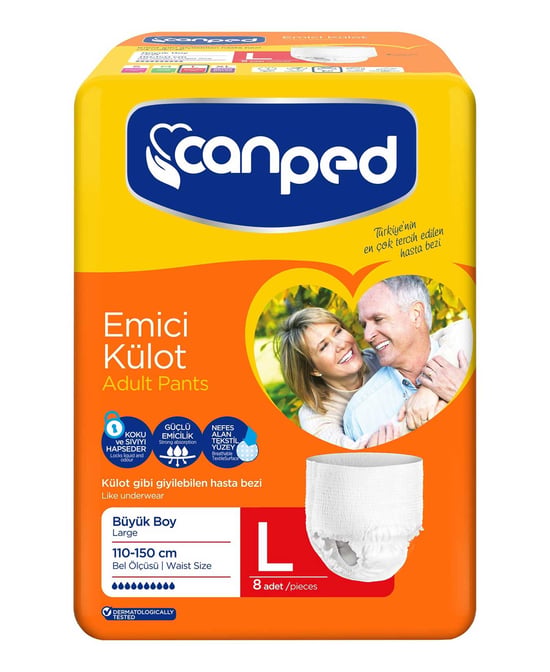 Canped Emici Külot 8'li Büyük