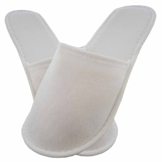 Private Otel Terliği Tek Katlı Havlu Beyaz 10 Çift