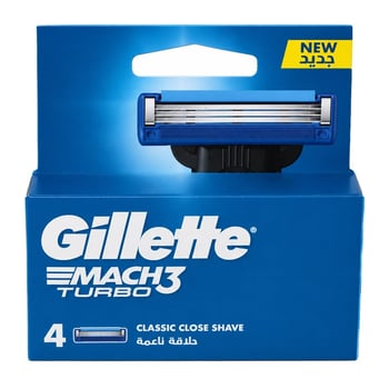 Gillette Mach 3 Turbo Yedek Tıraş Bıçağı 4'lü