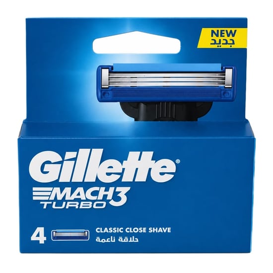 Gillette Mach 3 Turbo Yedek Tıraş Bıçağı 4'lü