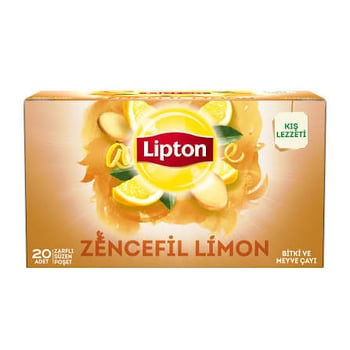 Lipton Bitki Çayı Zencefil 20li
