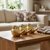 İ12-134 ( Kuş & Mega ) ( Gold & Seramik ) Biblo & Dekoratif Süs Eşyası