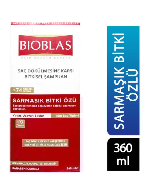 Bioblas Yavaş Uzayan Saçlar İçin Şampuan 360 ml
