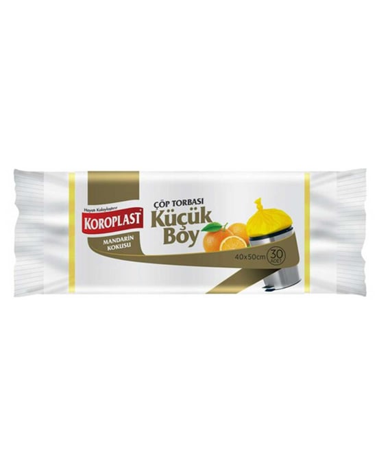Koroplast Mandarin Kokulu Çöp Torbası Küçük Boy 30 Poşet