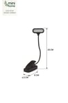Av-013 Ledli Kıskaçlı Mini Kitap Okuma Lambası Pille Çalışan Masa Lambası ve Kitap Okuma Işığı