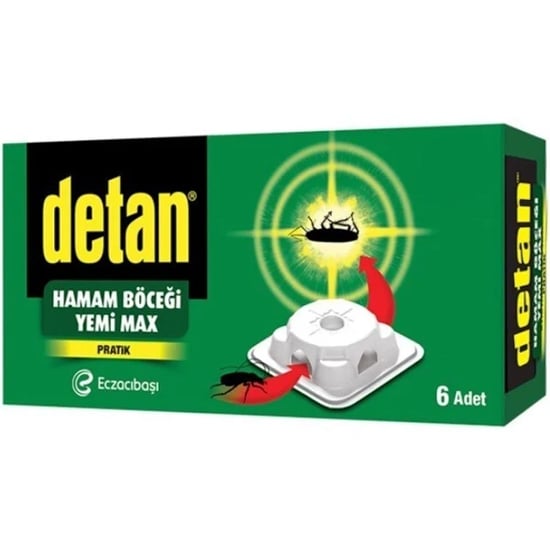 Detan hamam Böceği Yem Böcek Kovucu 6'lı