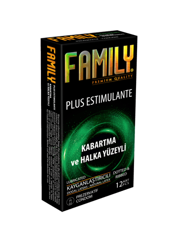 Famıly Prezervatif Plus Estımulante Kabartma-halka Yüzeyli 12 Li