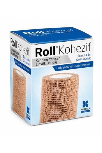 Roll Kohezif Kendine Yapışan 5cm X 4.5m Elastik Bandaj