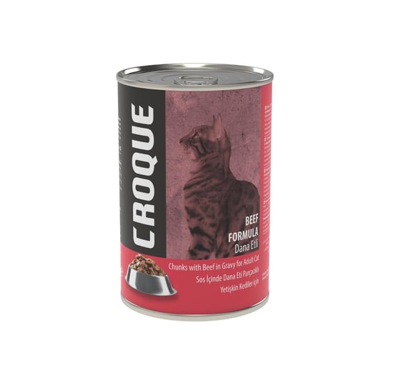 Croque Dana Etli Konserve Yetişkin Kedi Maması 400 Gr