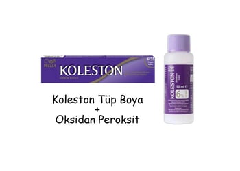 Koleston Tüp Boya 50 Ml - 6.35 Elegant Kahve + 20 Vol Oksidan Peroksit