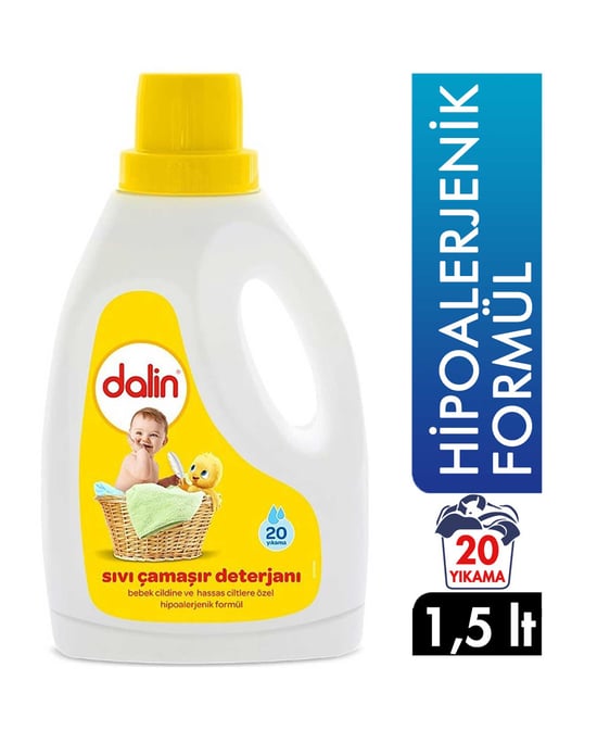Dalin Bebek Sıvı Çamaşır Deterjanı 1500 Ml Hipoalerjenik Formül
