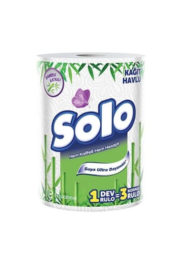 Solo Bambu Dev Rulo Havlu 1=3
