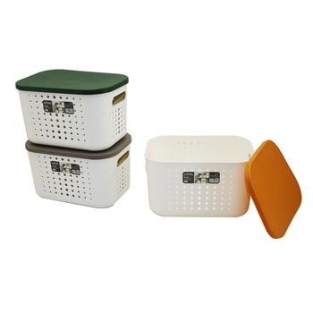 Lova Lv-351 ( 6.2 Lt ) Bubble Organizer Kulplu Kapaklı Kutu Plastik 26.9x18.7x8.2cm